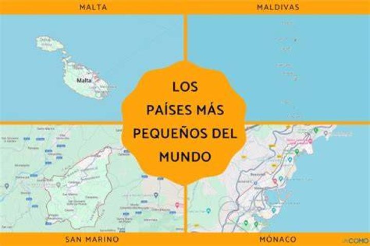 ¿Cuáles son los países más pequeños del mundo