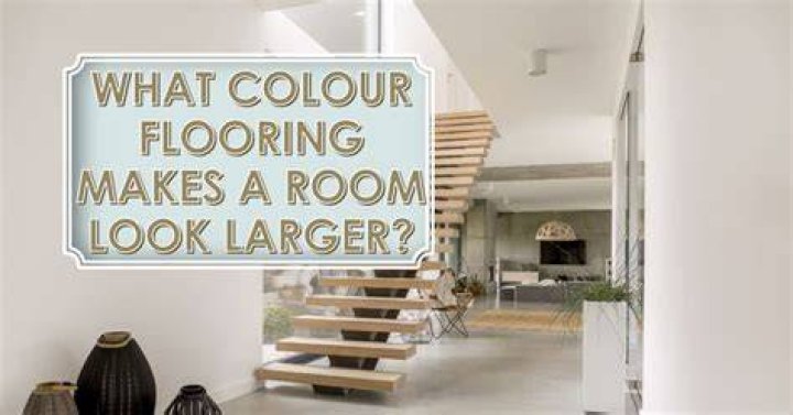 Do light color floors make a room look bigger