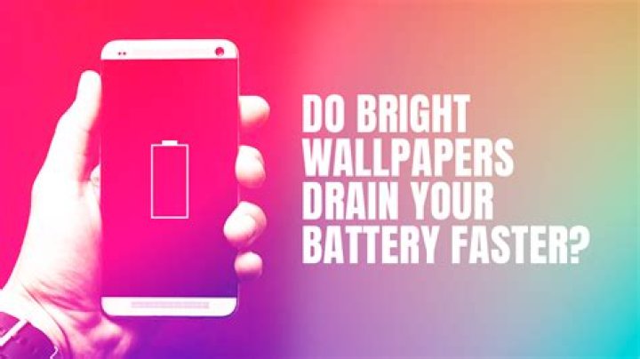 Does high resolution wallpapers drain battery