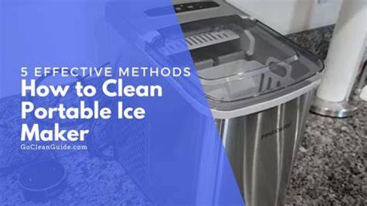 How do I clean my Edgestar portable ice maker