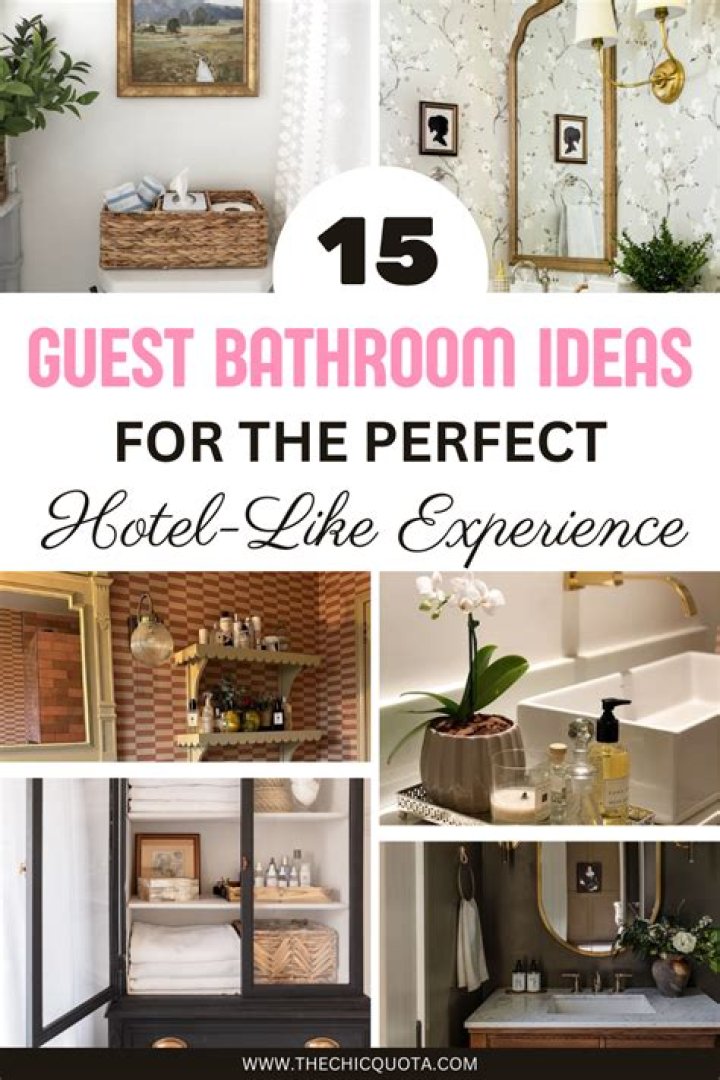 How do you make a guest bathroom like a hotel