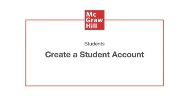 How do you make a McGraw Hill student account