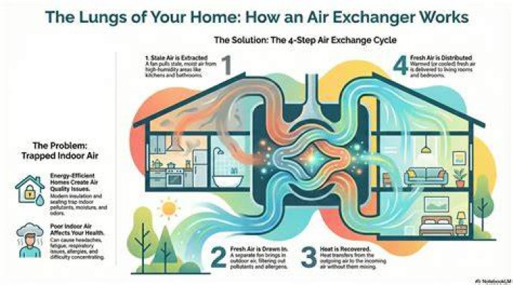 How do you use an air exchanger in the summer