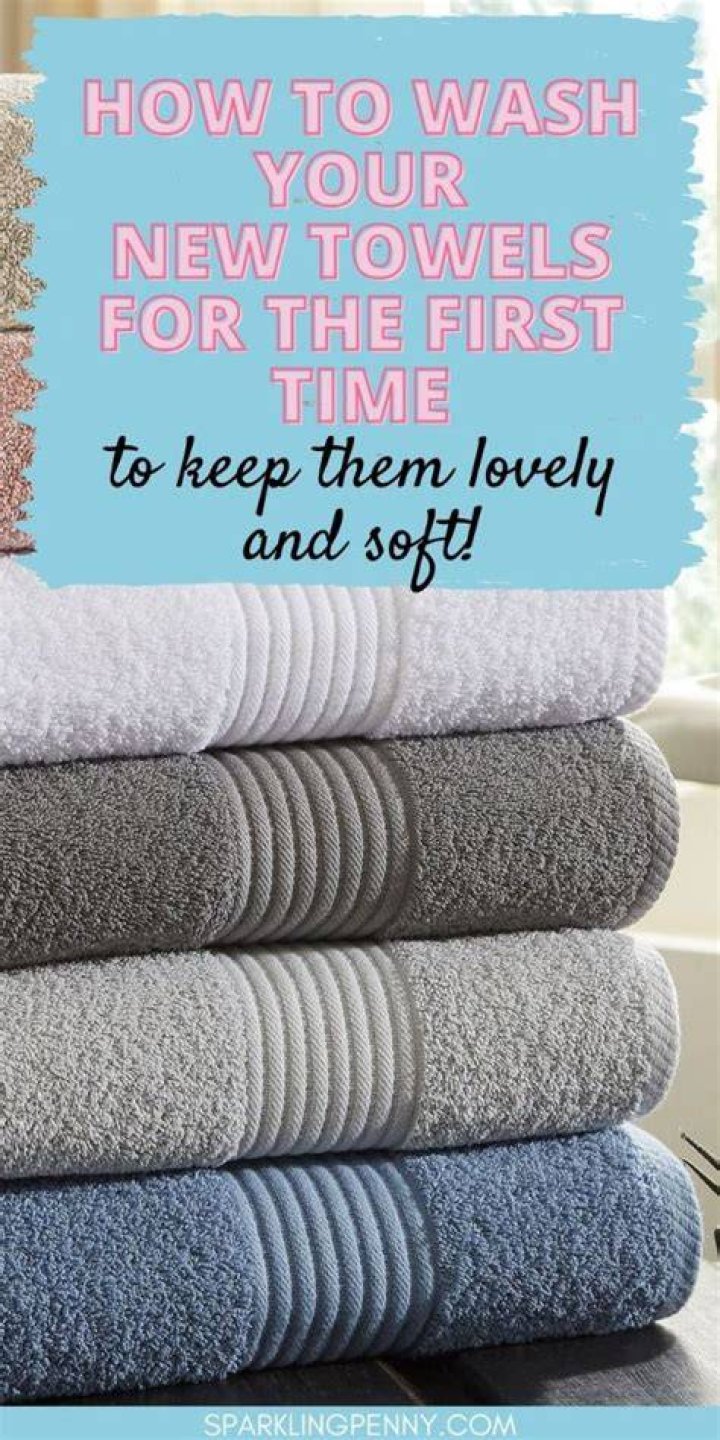 How do you wash new towels for the first time