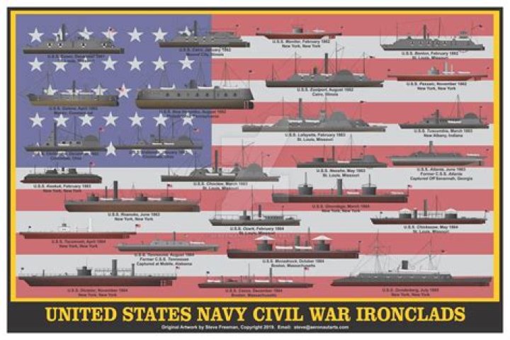 How many ironclads were used in the Civil War