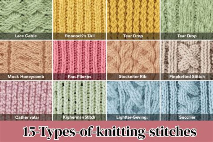 How many types of knitting stitches are there