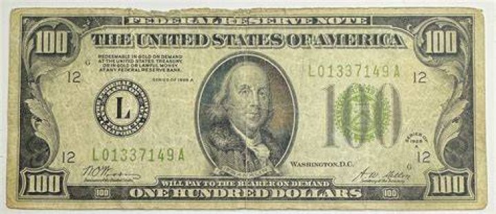 How much is a $100 Federal Reserve note worth