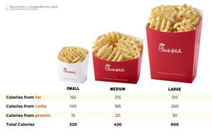 How much is a large french fry at Chick-fil-A