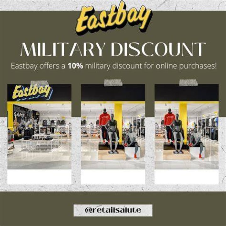 How much is the military discount for Eastbay