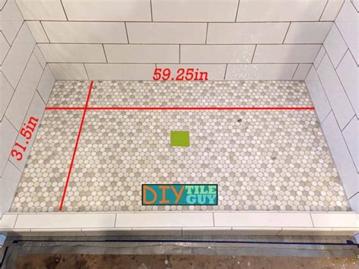 How much tile is needed for a standard shower