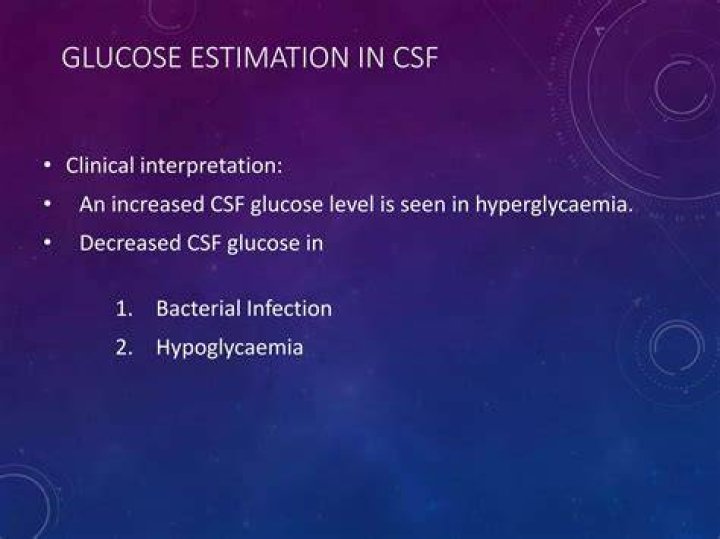 In which conditions does CSF glucose decrease