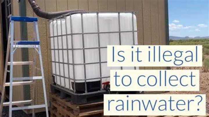 Is collecting rainwater in California illegal