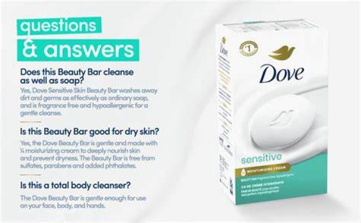 Is Dove Sensitive bar soap good for your face