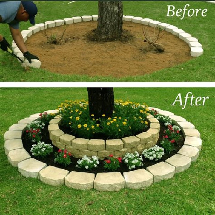 Is it bad to build a flower bed around a tree