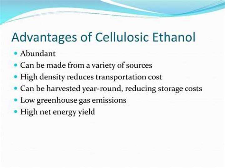 What are the advantages of cellulosic ethanol