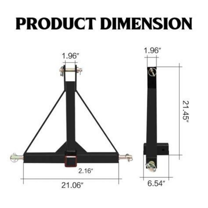 What are the dimensions of a category 1 hitch