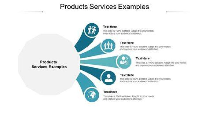 What are the examples of product and services