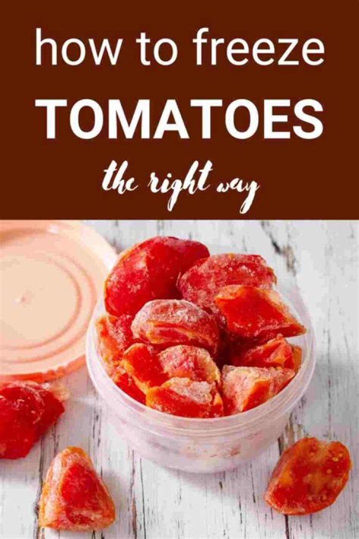 What is the best way to freeze fresh tomatoes