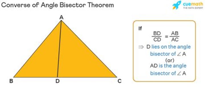 What is the formula of angle bisector theorem