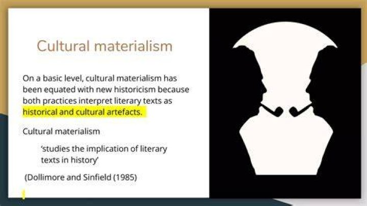 What is the main idea of cultural materialism