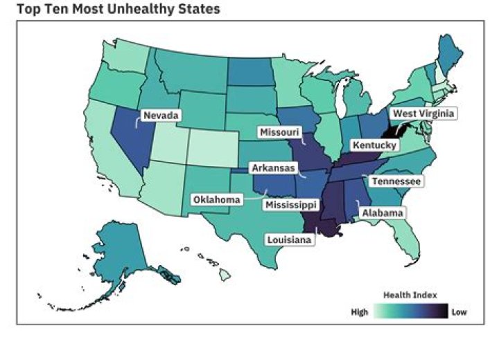 What is the most unhealthiest city in America