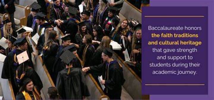 What is the purpose of baccalaureate ceremony