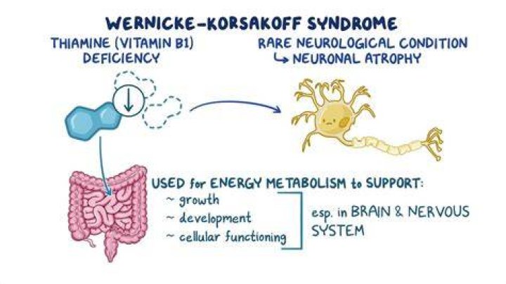 What is Wernicke-Korsakoff syndrome caused by