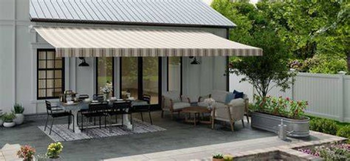 What material are SunSetter awnings made from
