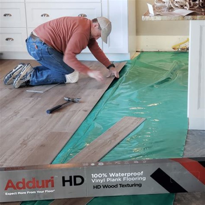 What material do you put under vinyl flooring