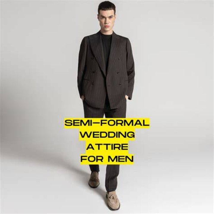 What should a man wear to semi-formal wedding