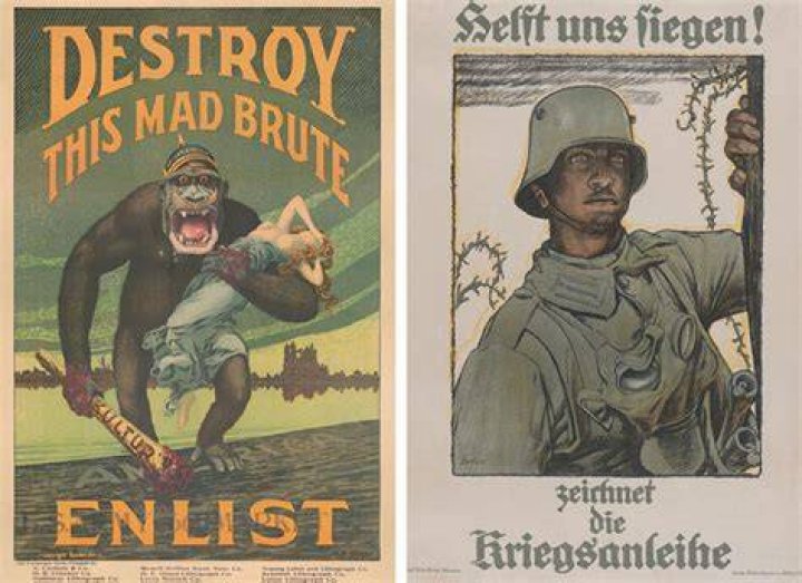 What types of propaganda were used during ww1