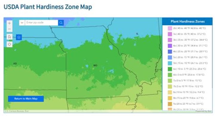 What zone is Missouri in for planting flowers