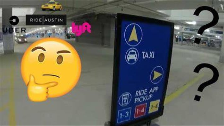 Where does LYFT pick you up at Austin airport