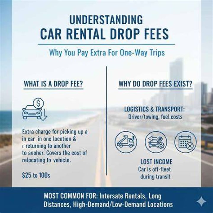 Why do car rental companies charge a drop fee