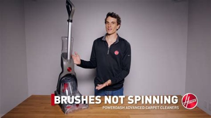 Why is my Hoover Shampooer brush not spinning