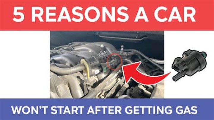 Why wont my car start after I ran out of gas