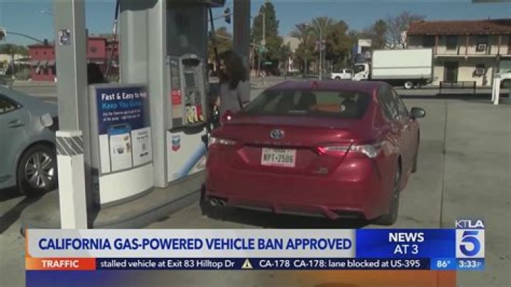 Will gas-powered cars be banned in California